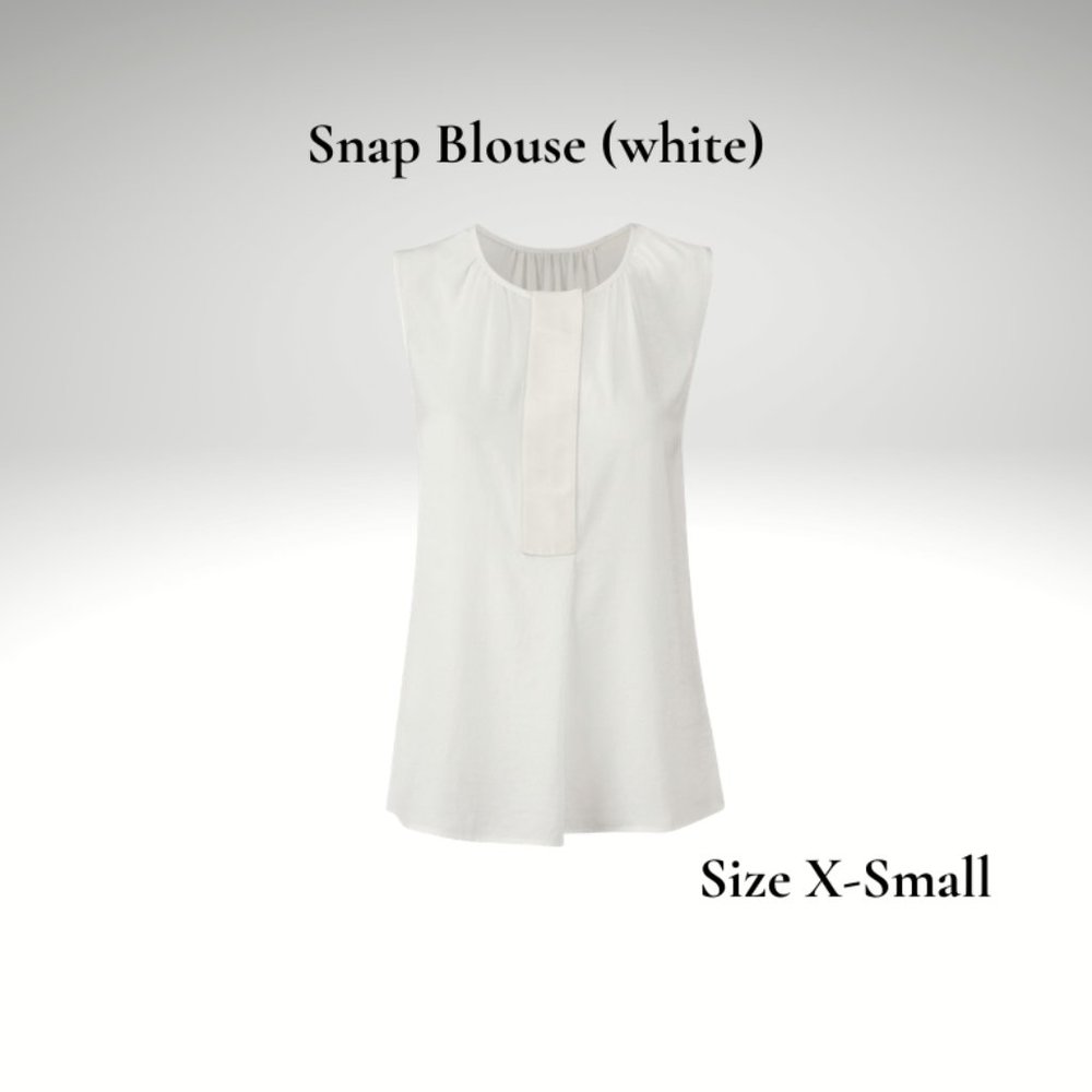 White Sleeveless Blouse